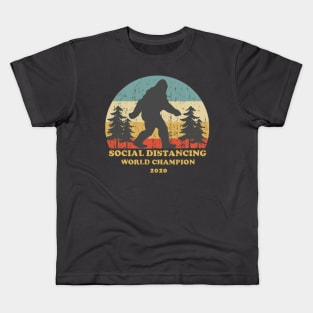 Bigfoot Social Distance World Champion Kids T-Shirt